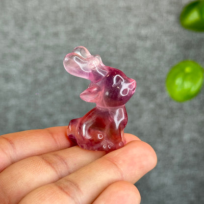 Natural Fluorite Deer Figurine