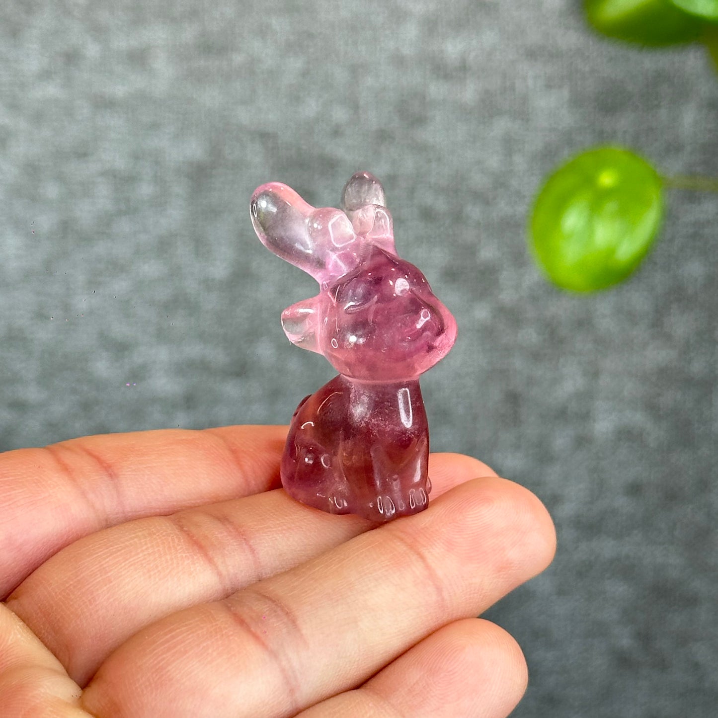 Natural Fluorite Deer Figurine
