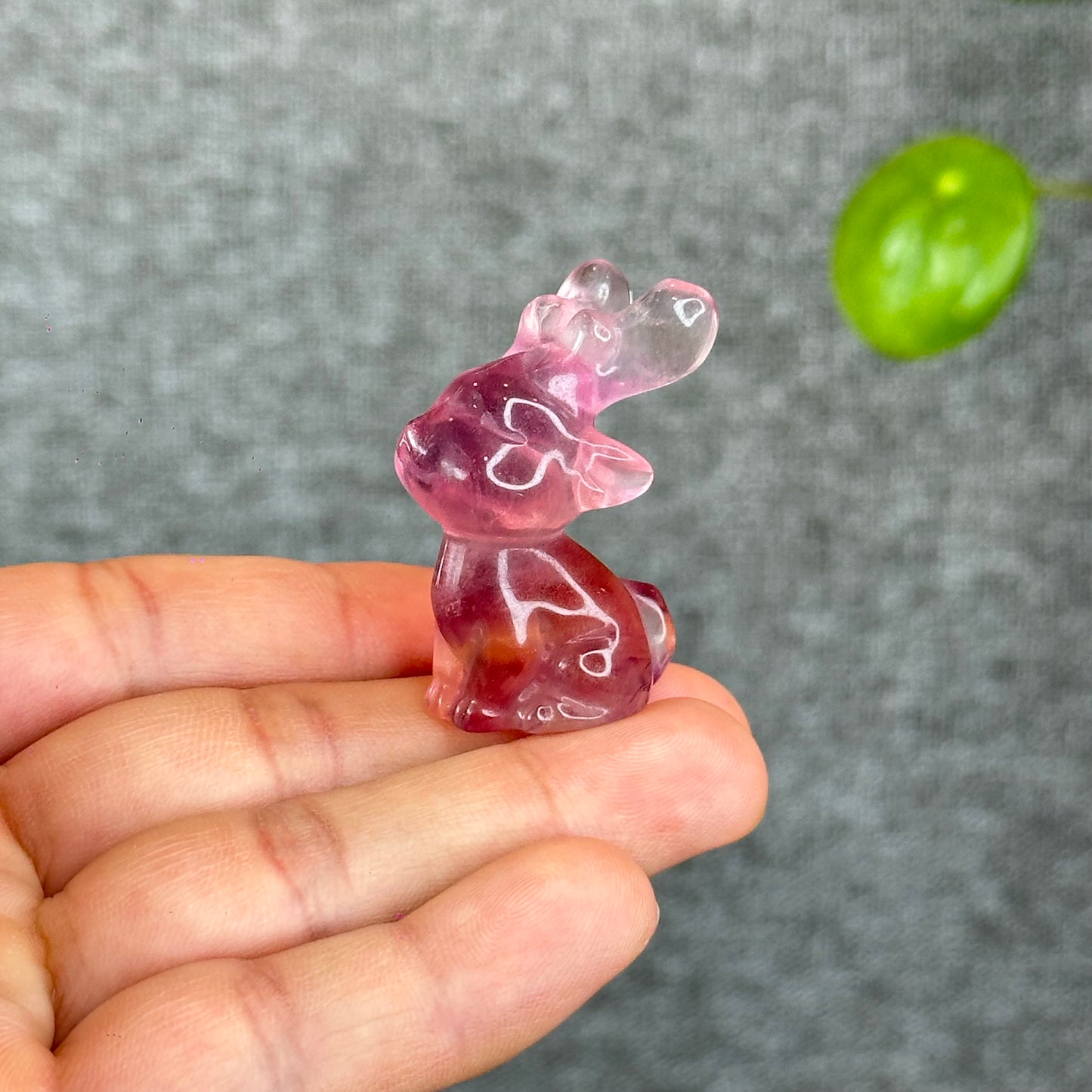 Natural Fluorite Deer Figurine