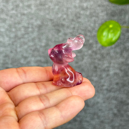 Natural Fluorite Deer Figurine