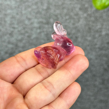 Natural Fluorite Deer Figurine