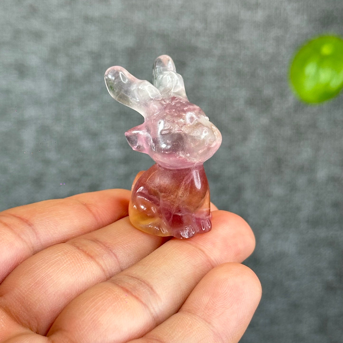 Natural Fluorite Deer Figurine
