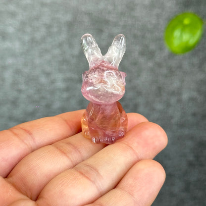 Natural Fluorite Deer Figurine