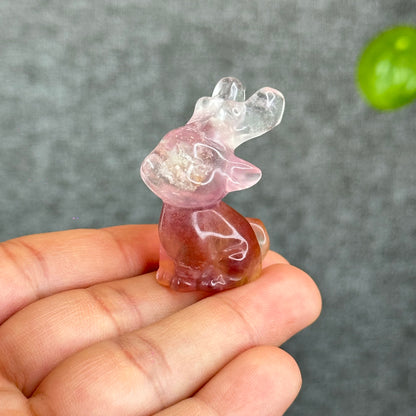 Natural Fluorite Deer Figurine