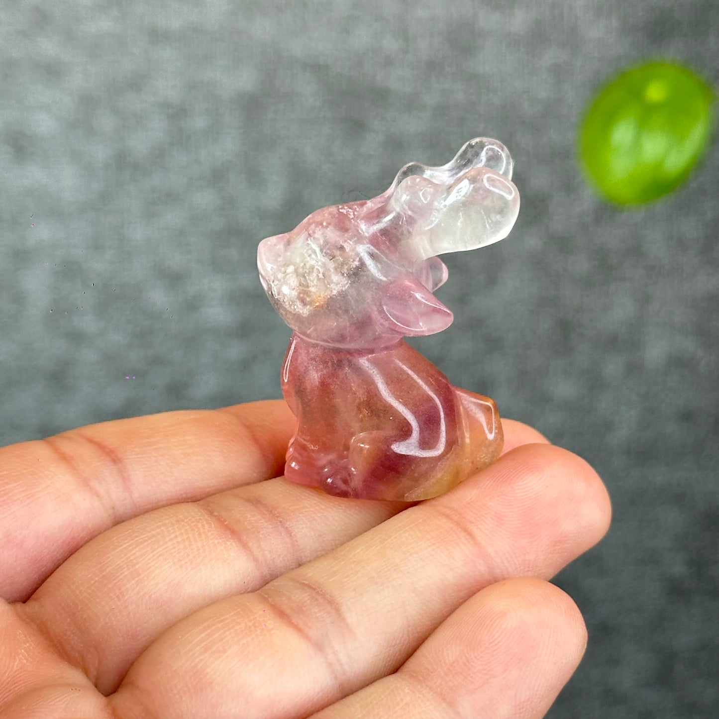 Natural Fluorite Deer Figurine