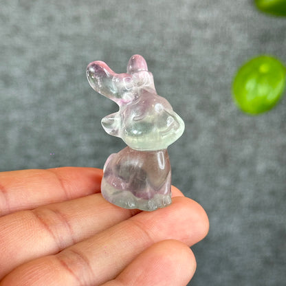 Natural Fluorite Deer Figurine