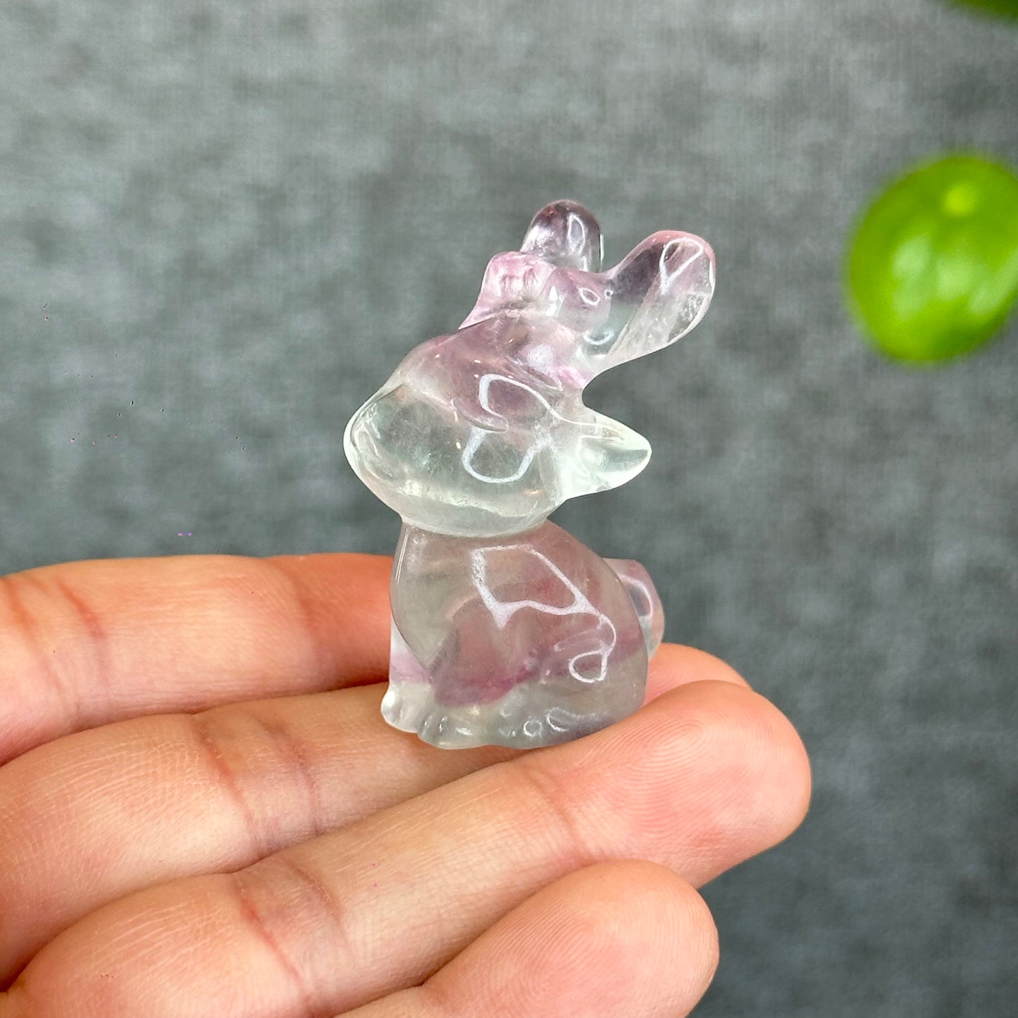 Natural Fluorite Deer Figurine