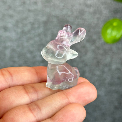 Natural Fluorite Deer Figurine
