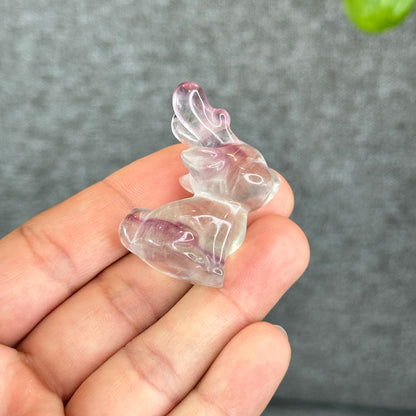 Natural Fluorite Deer Figurine