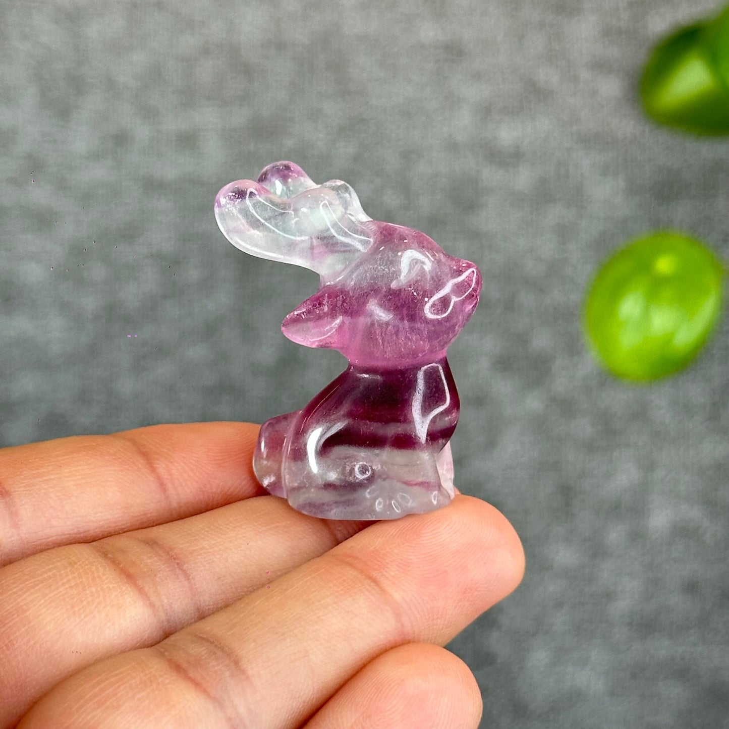 Natural Fluorite Deer Figurine