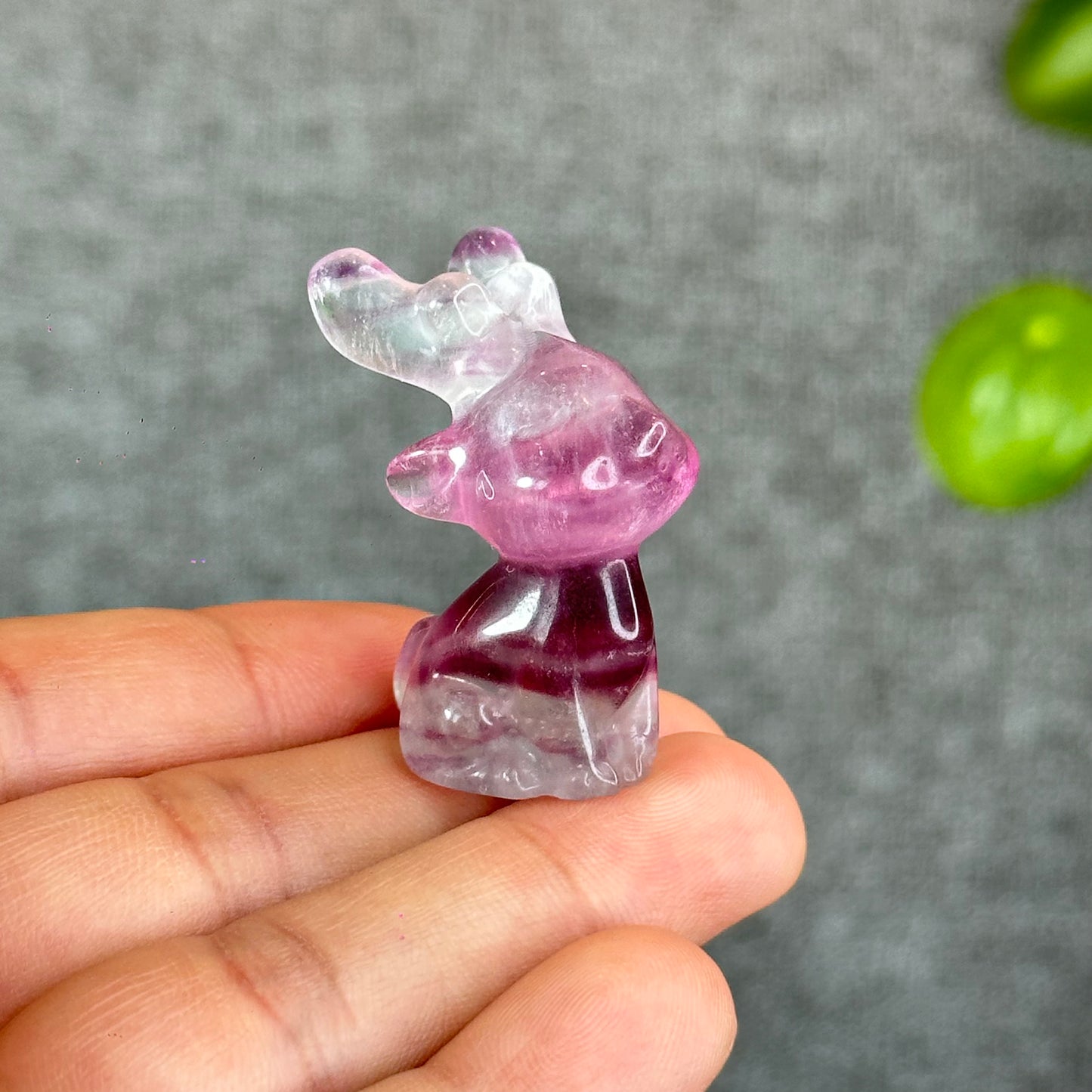 Natural Fluorite Deer Figurine