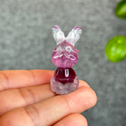 Natural Fluorite Deer Figurine