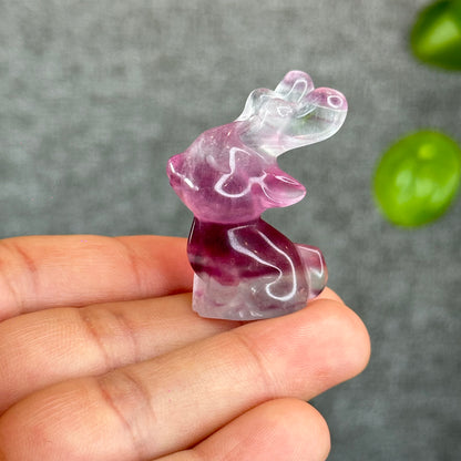 Natural Fluorite Deer Figurine