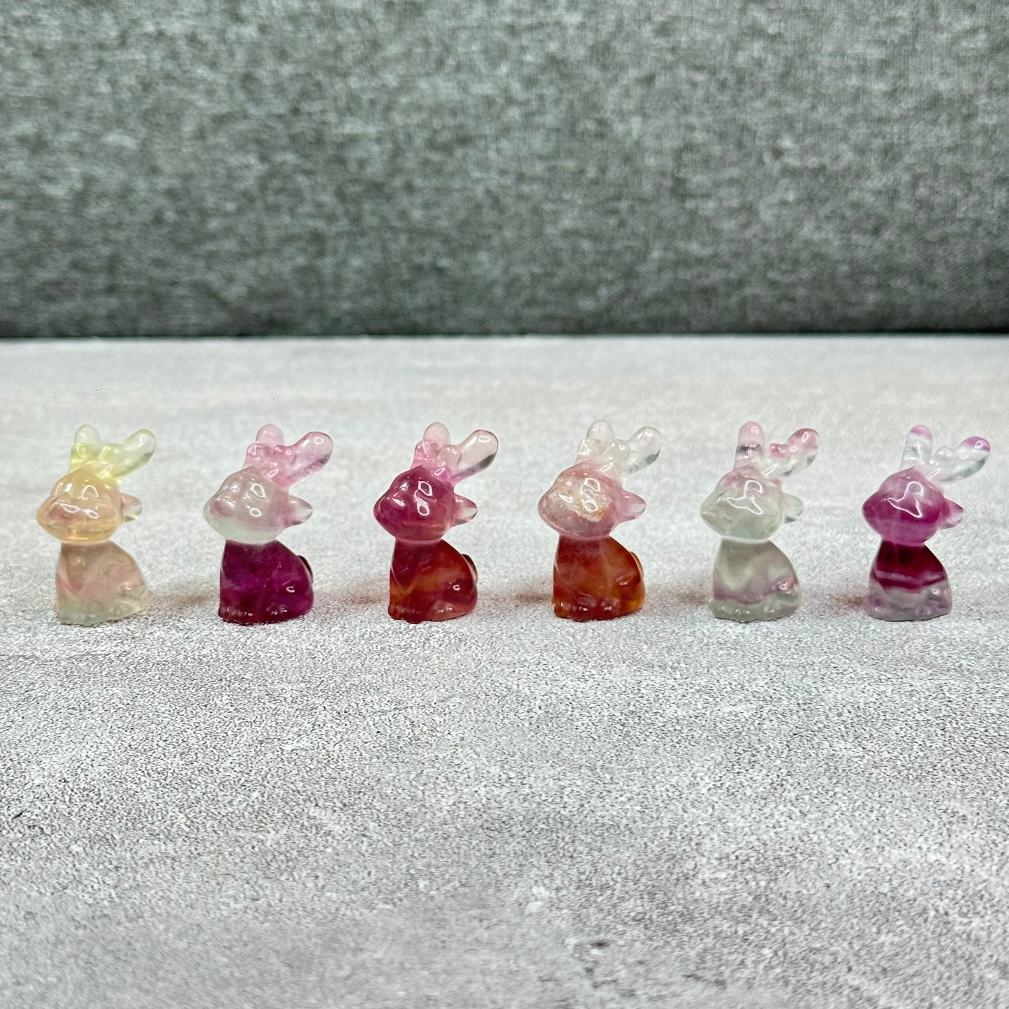 Natural Fluorite Deer Figurine