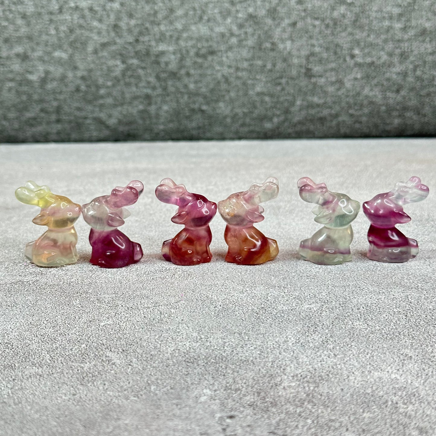 Natural Fluorite Deer Figurine