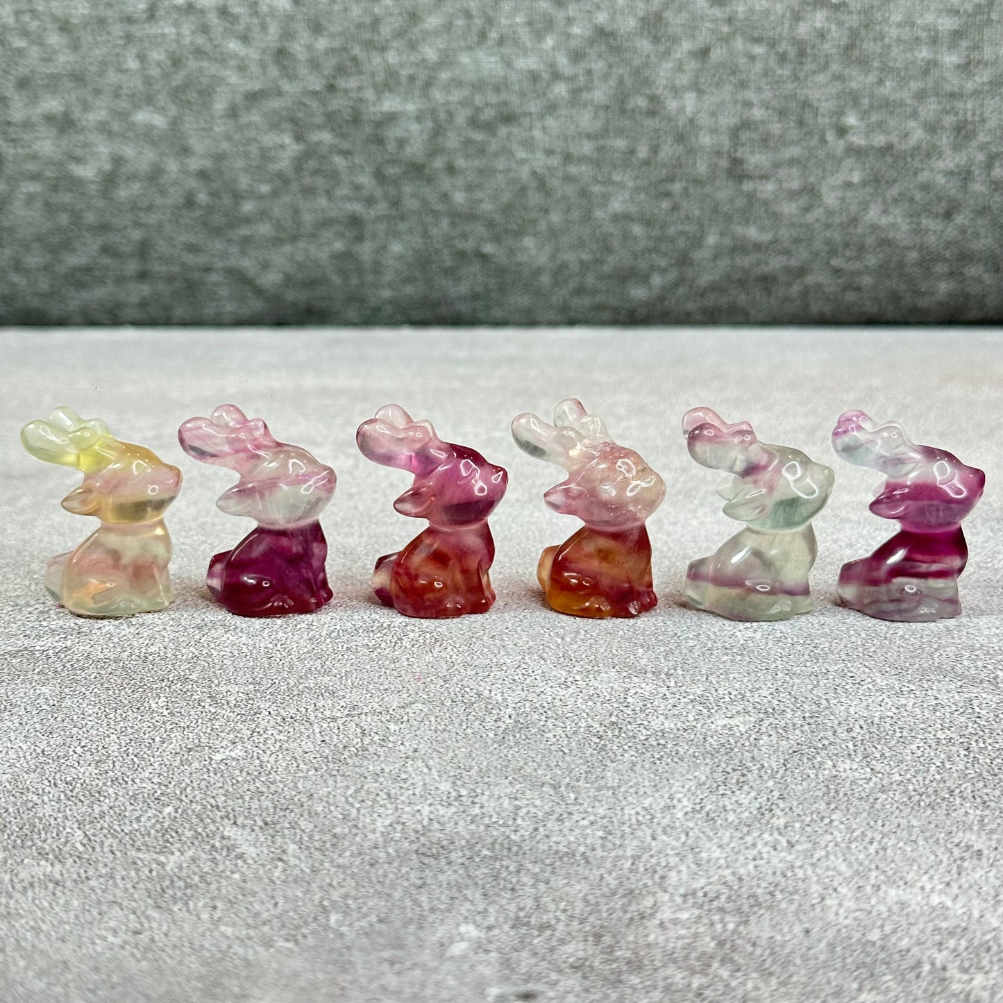 Natural Fluorite Deer Figurine