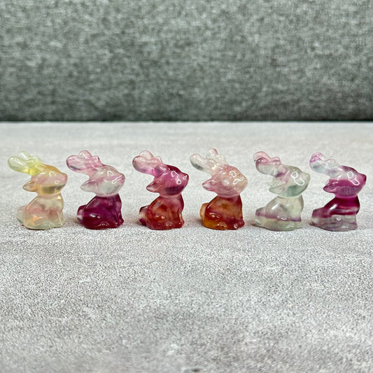 Natural Fluorite Deer Figurine