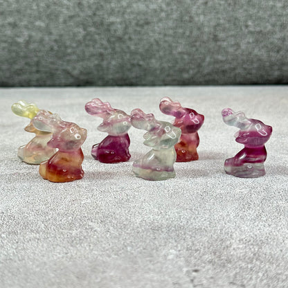 Natural Fluorite Deer Figurine