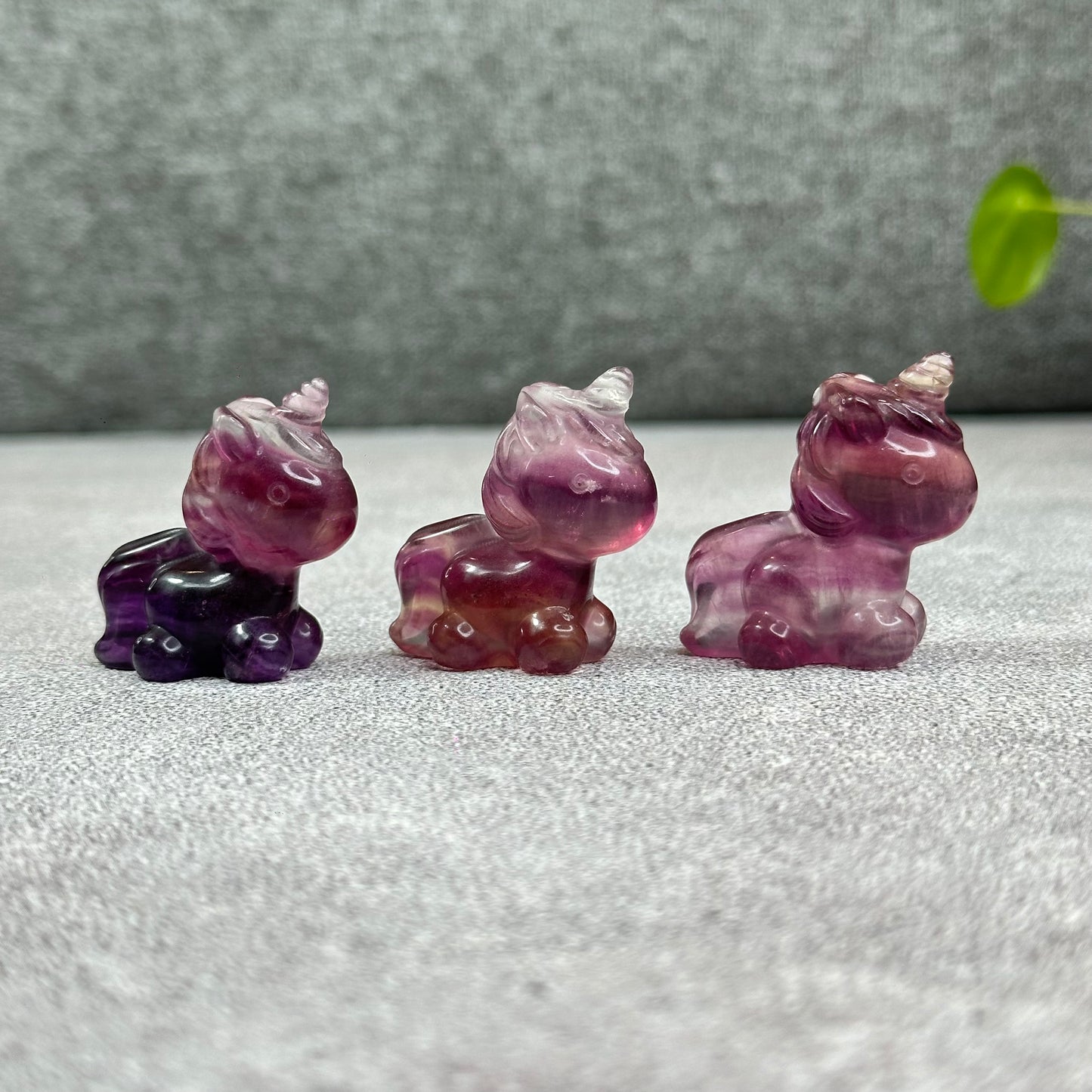 Natural Fluorite Unicorn Figurine