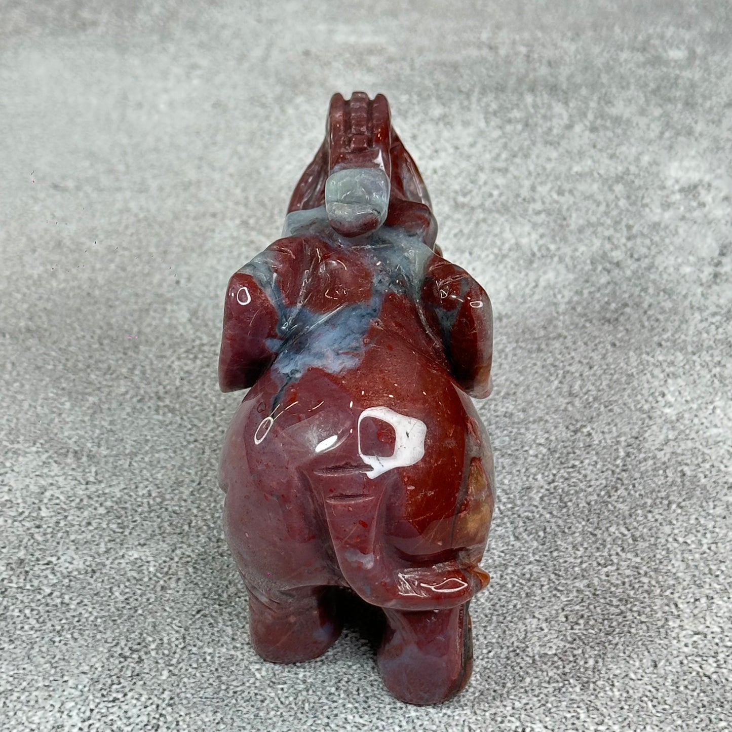 Natural Ocean Jasper Elephant Figurine