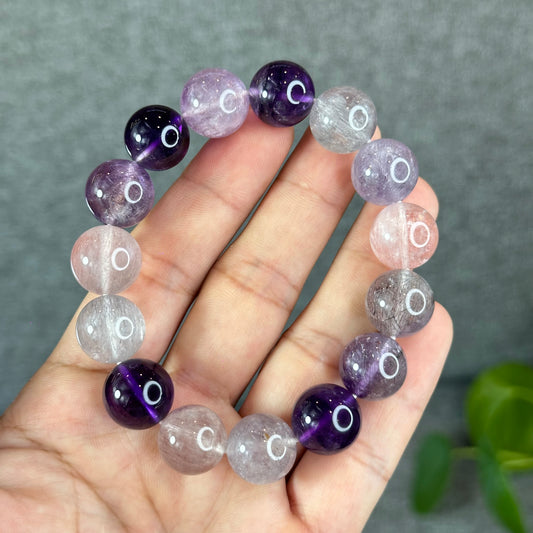 Natural Super 7 Bracelet Size 14 mm