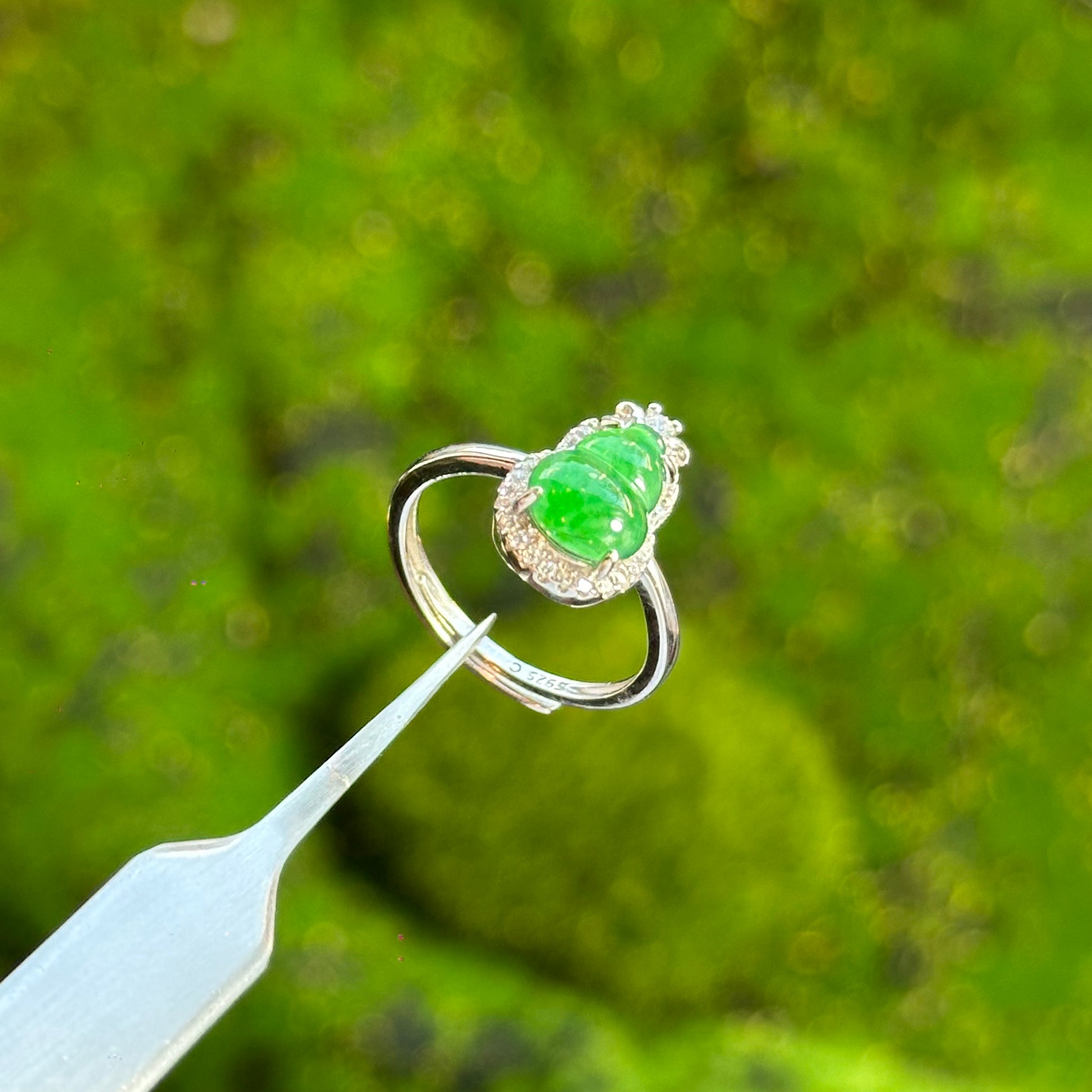 Jadeite jade ring discount