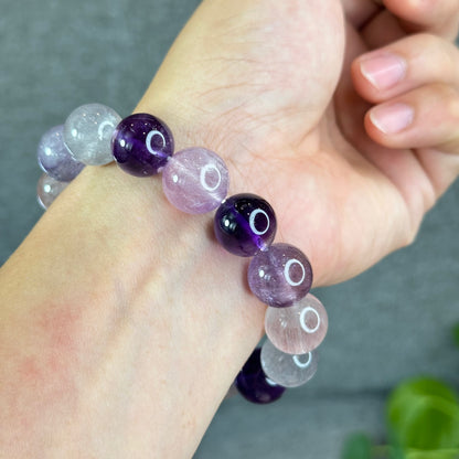 Natural Super 7 Bracelet Size 14 mm