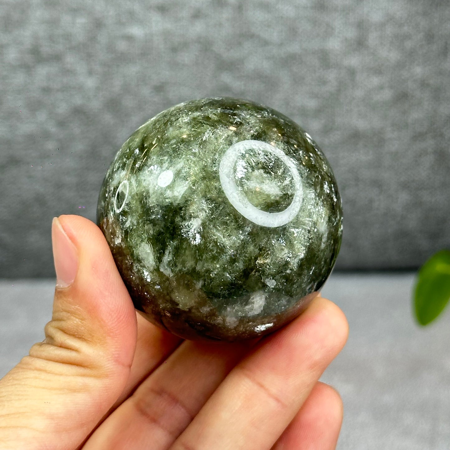Natural Green Mica Sphere