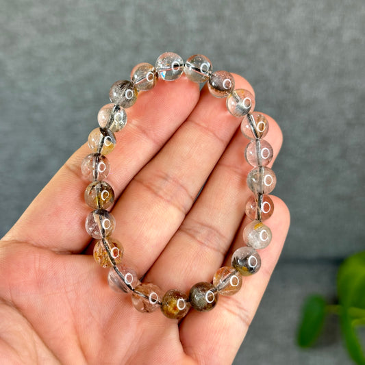 Natural Brookite with Healer Bracelet Size 8.3 mm