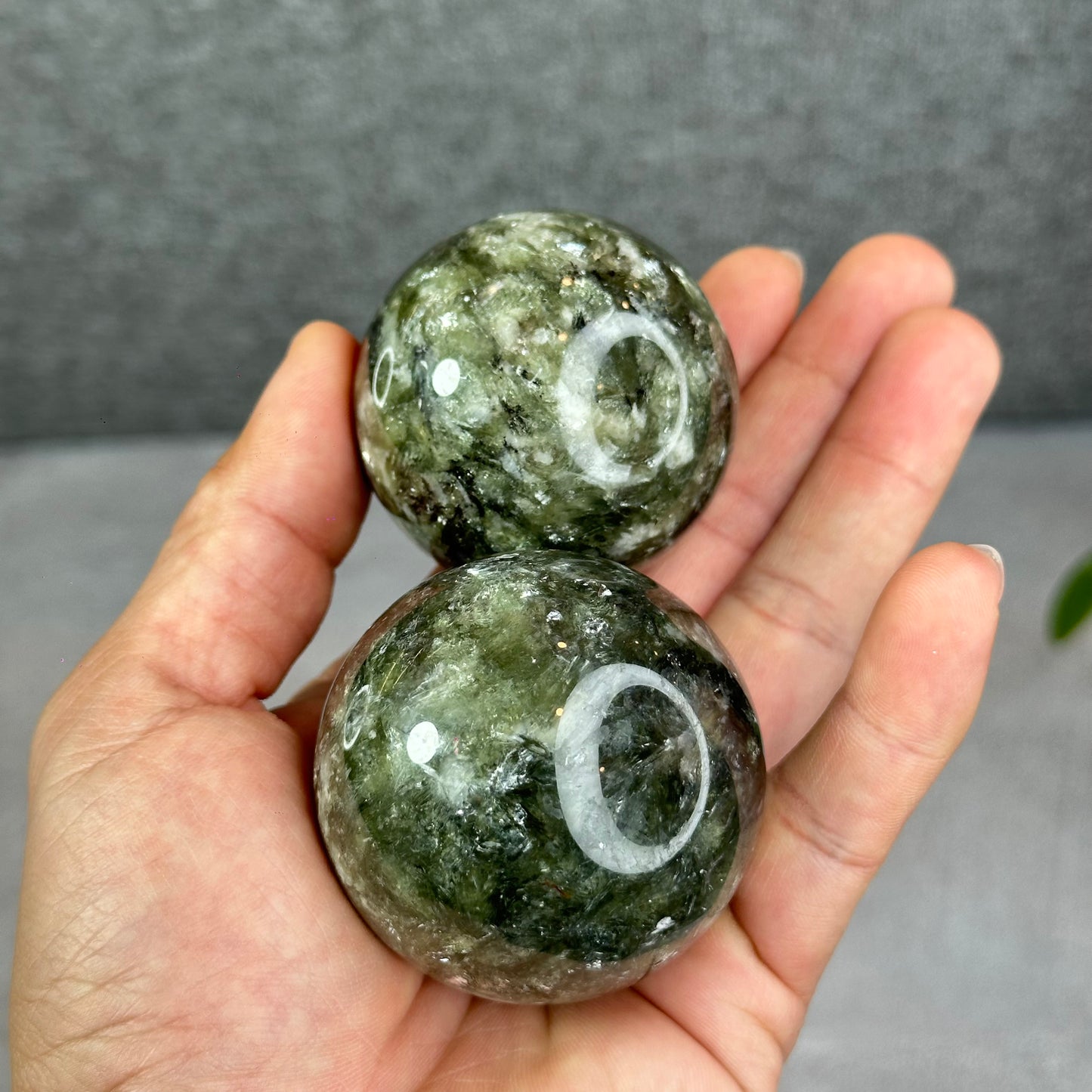 Natural Green Mica Sphere