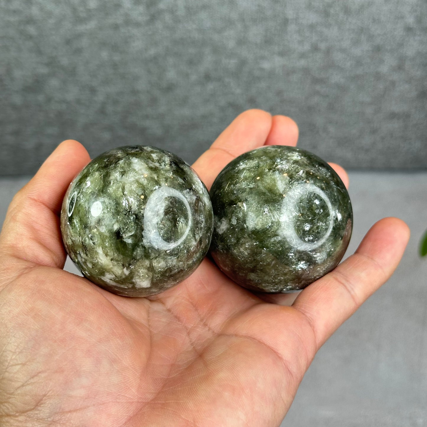 Natural Green Mica Sphere