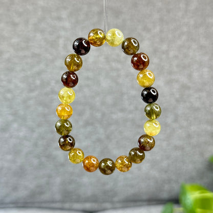 Bracelet Grenat Vert Taille 9 mm