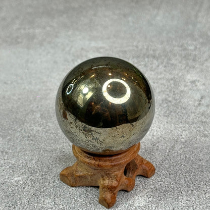 Natural Pyrite Sphere