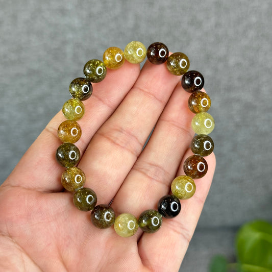 Natural Green Garnet Tsavorite Bracelet Size 9 mm