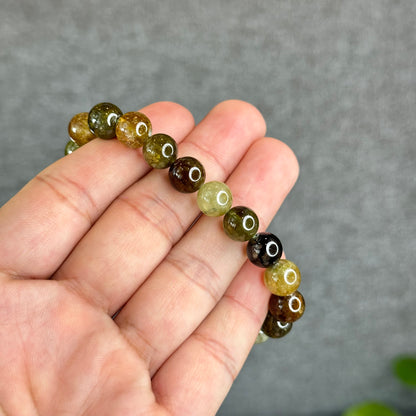 Bracelet Grenat Vert Taille 9 mm
