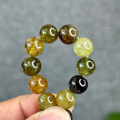 Bracelet Grenat Vert Taille 9 mm