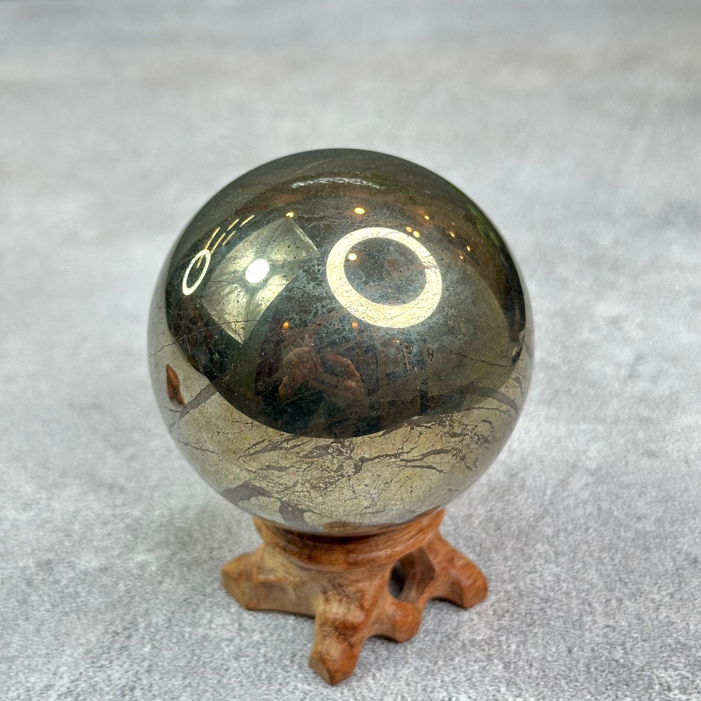 Natural Pyrite Sphere