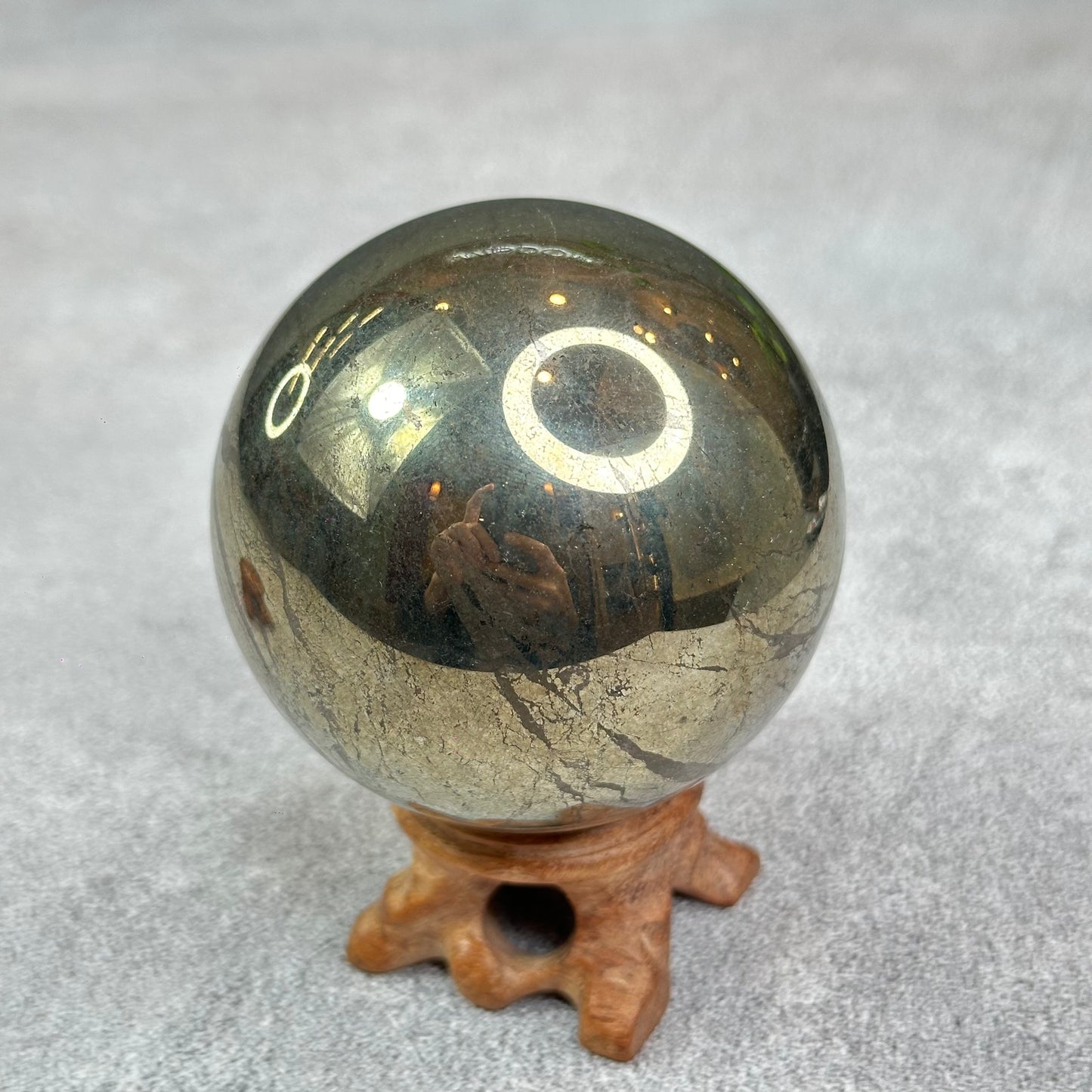 Natural Pyrite Sphere