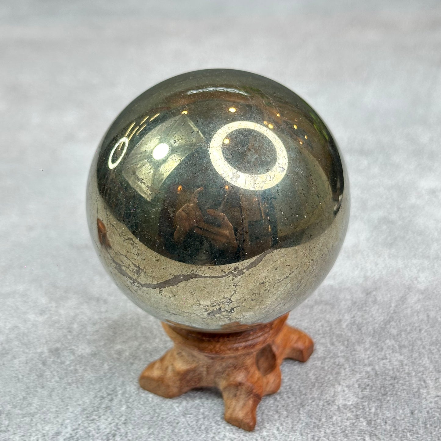 Natural Pyrite Sphere