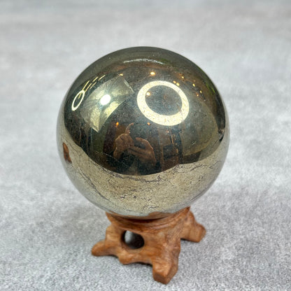 Natural Pyrite Sphere
