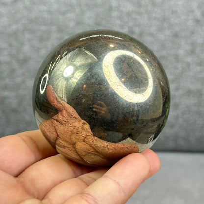 Natural Pyrite Sphere