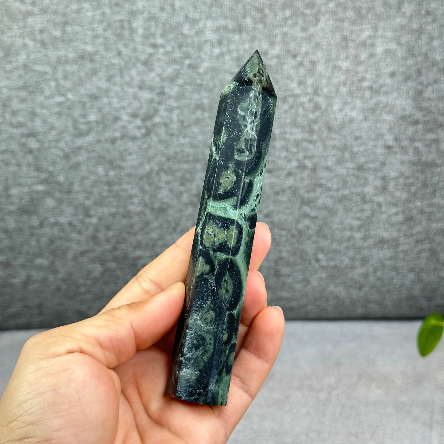 Natural Kambaba Jasper Tower