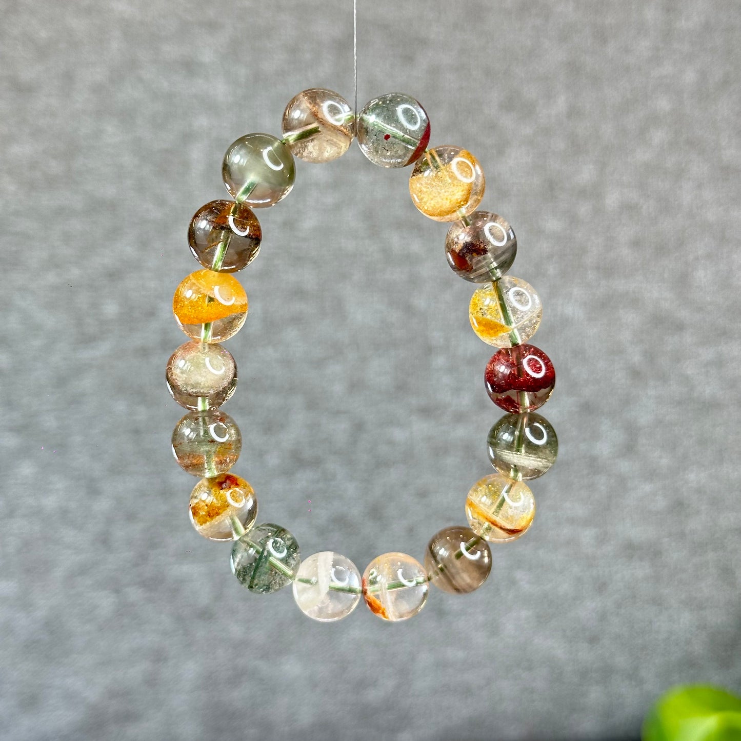 Bracelet de style plat carré à quartz paysage taille 11 mm