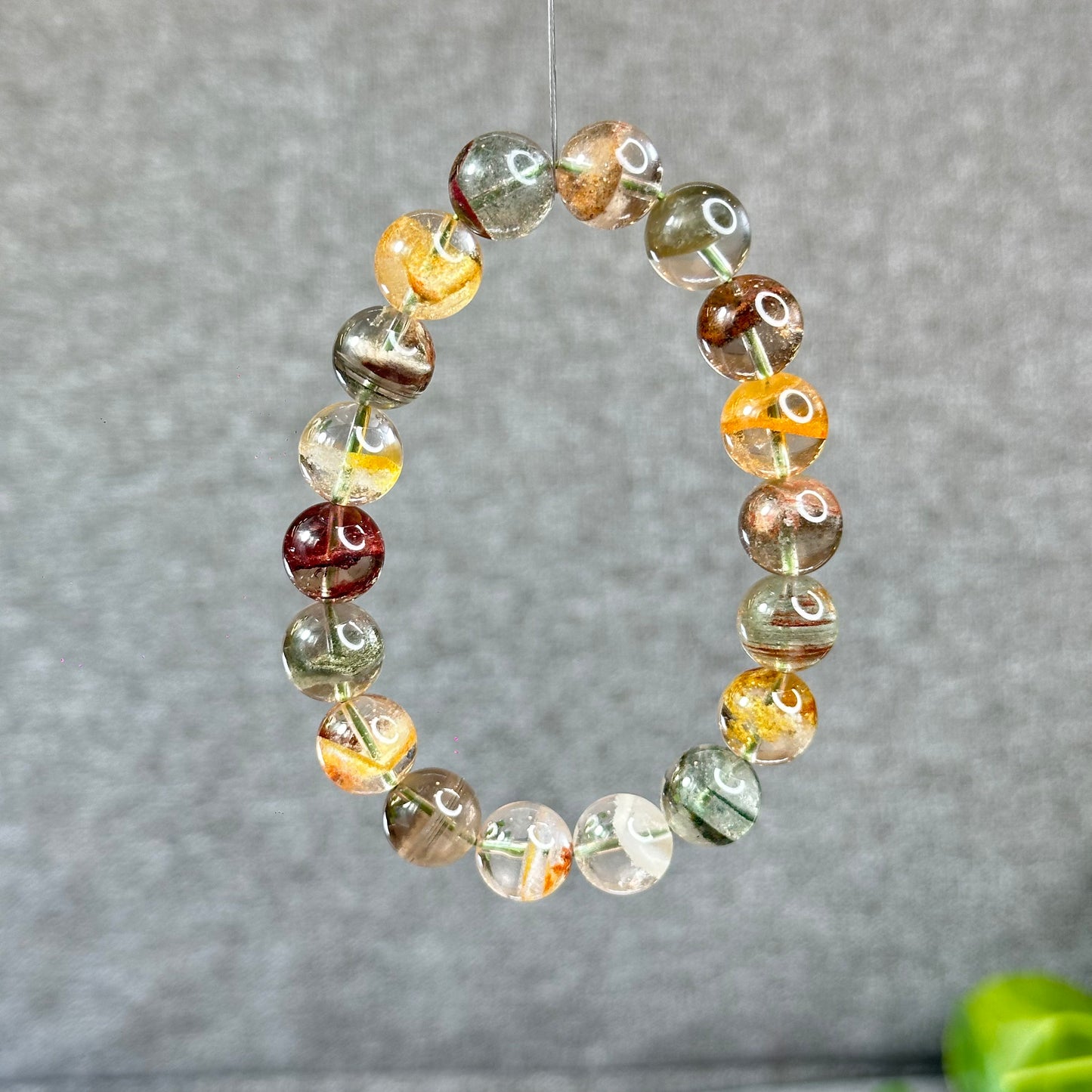 Bracelet de style plat carré à quartz paysage taille 11 mm