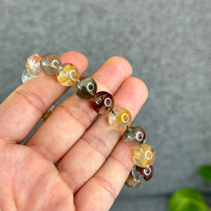 Bracelet de style plat carré à quartz paysage taille 11 mm