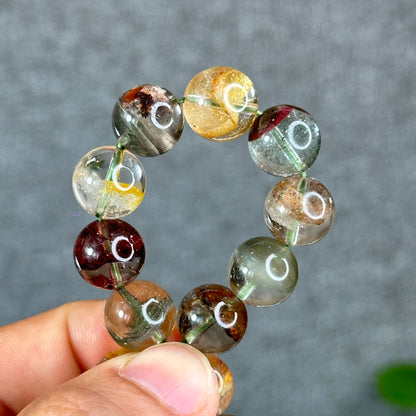 Bracelet de style plat carré à quartz paysage taille 11 mm