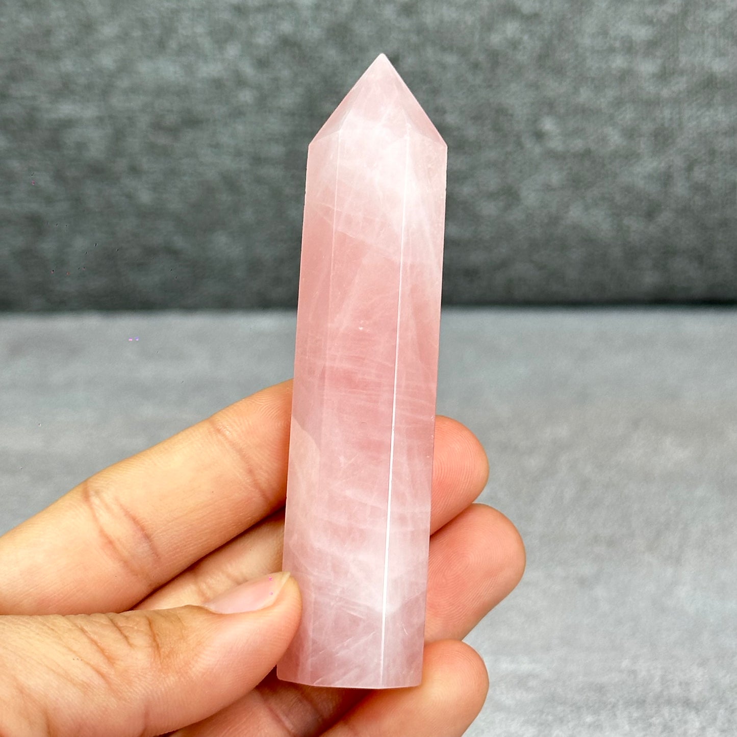 Natural Rose Quartz Tower