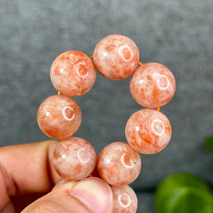 Natural Golden Sunstone Bracelet Size 15.5 mm