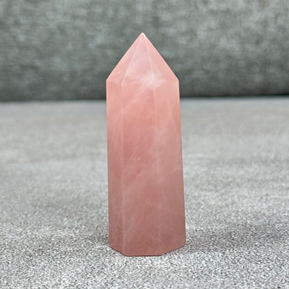 Natural Rose Quartz Tower