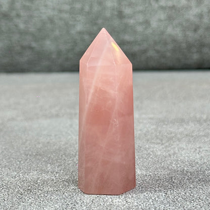 Natural Rose Quartz Tower